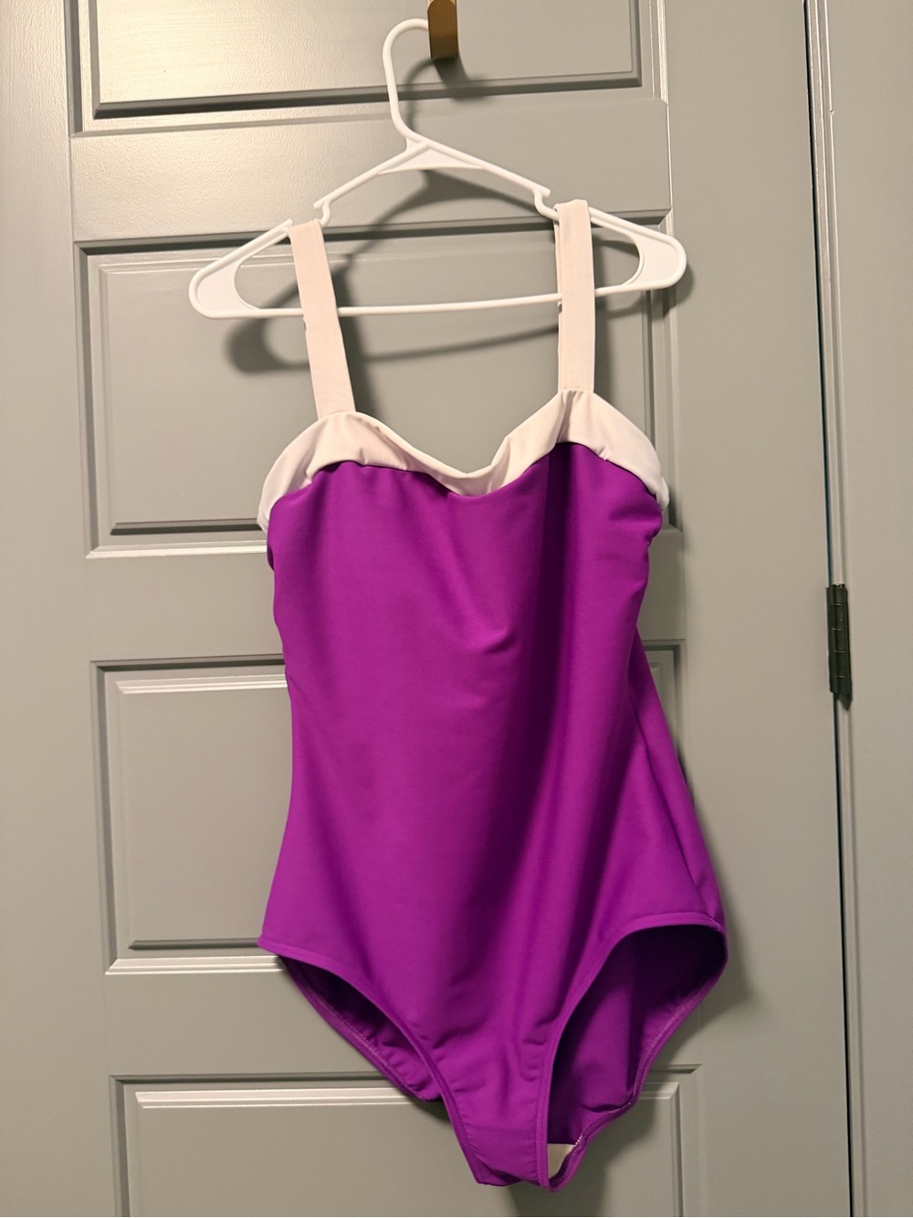 MiracleSuit Colorblock Purple One-Piece Swimsuit